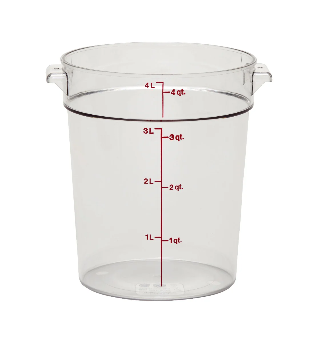 Cambro RFSCW4135 Food Storage Container, Round, Camwear 4 qt.