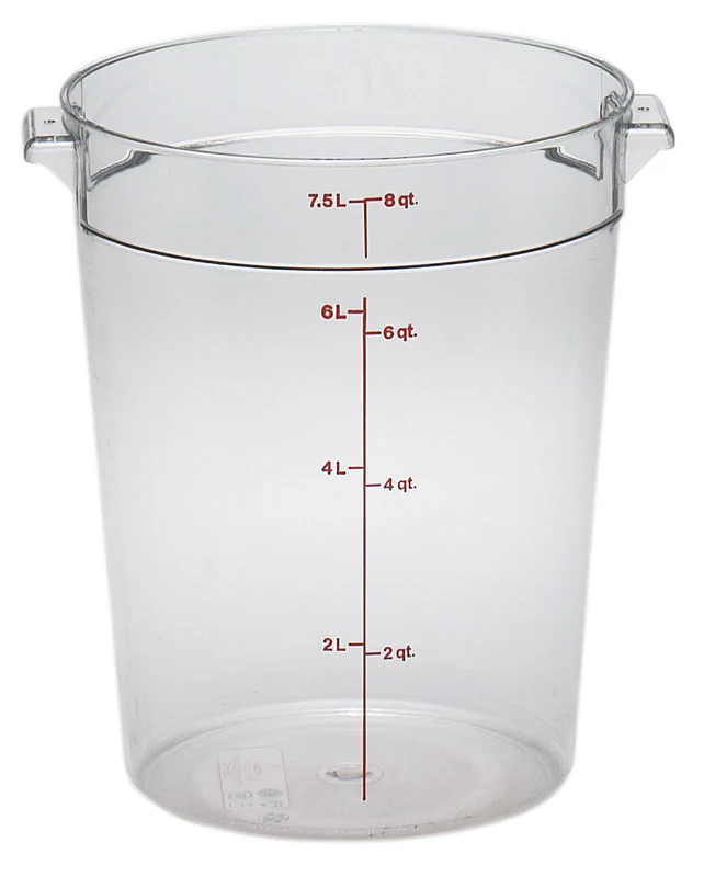 Cambro RFSCW8135 Food Storage Container, Round, Camwear 8 qt.