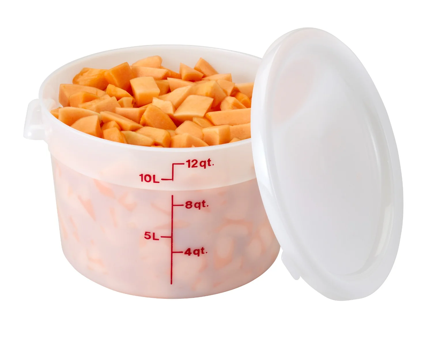 Cambro RFS12148 Food Storage Container, Round, Polyethylene 12 qt. - Image 4