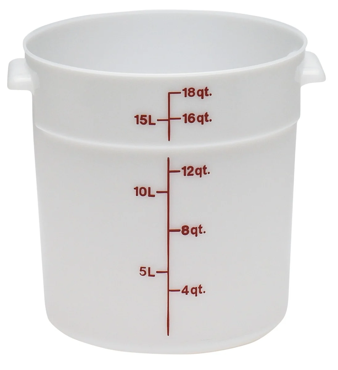 Cambro RFS18148 Food Storage Container, Round, Polyethylene 18 qt.