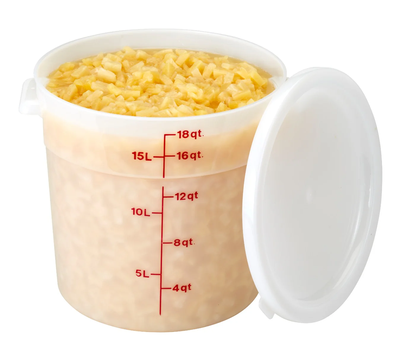 Cambro RFS18148 Food Storage Container, Round, Polyethylene 18 qt. - Image 4