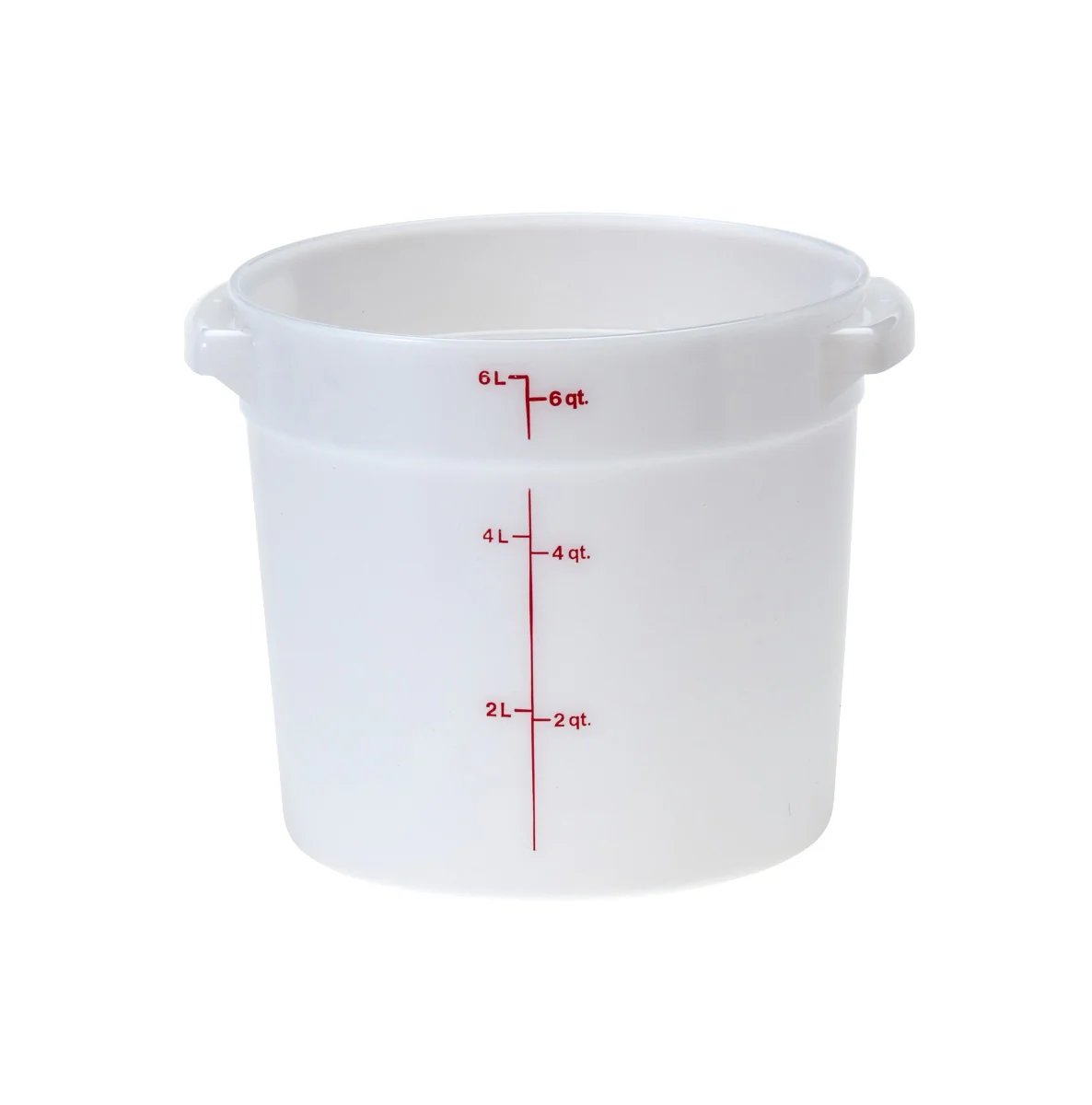 Cambro RFS6148 Food Storage Container, Round, Polyethylene 6 qt.