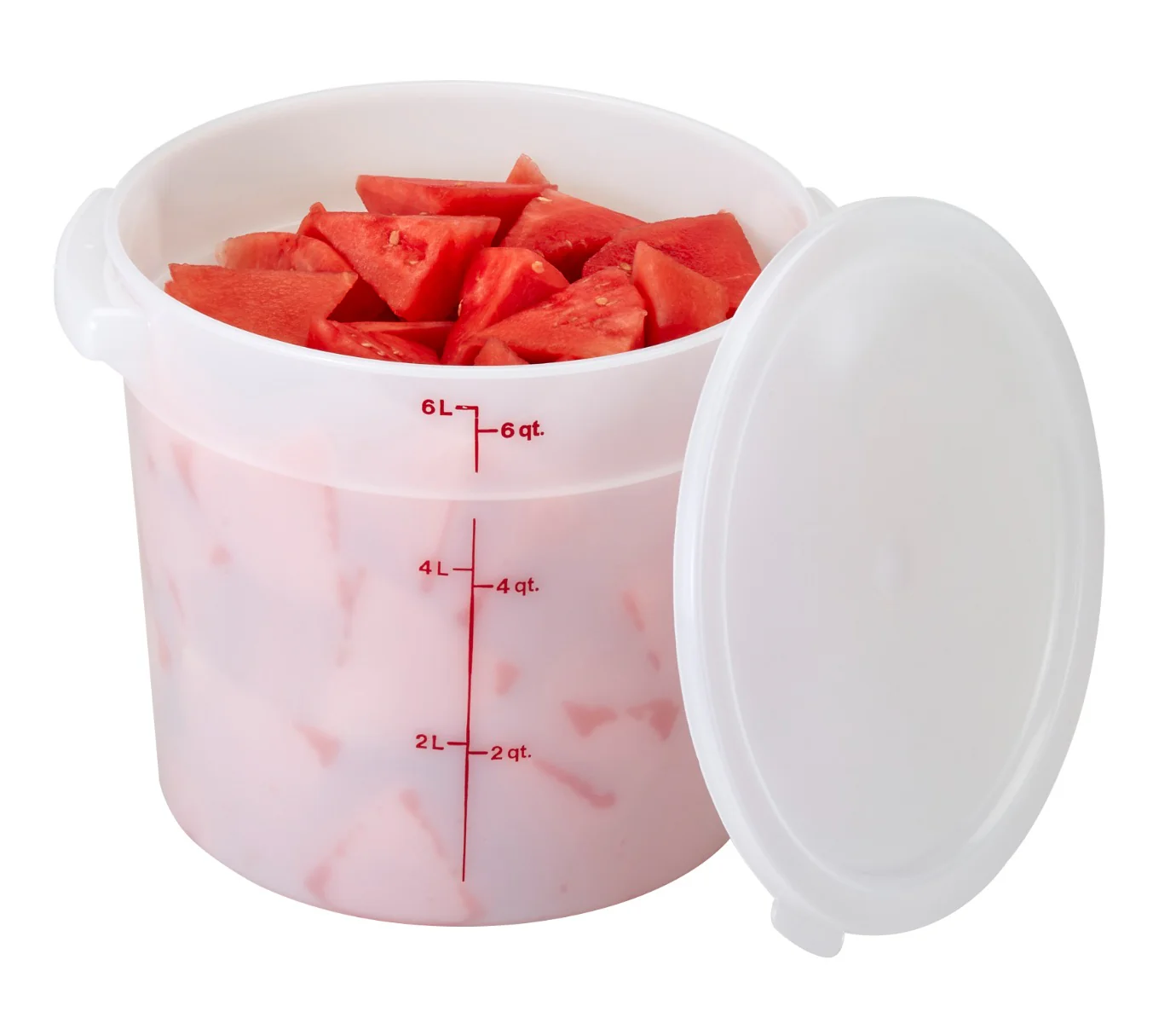 Cambro RFS6148 Food Storage Container, Round, Polyethylene 6 qt. - Image 3