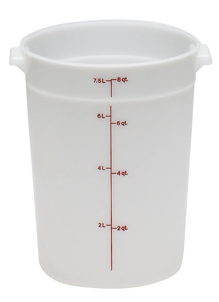 Cambro RFS8148 Food Storage Container, Round, Polyethylene 8 qt.