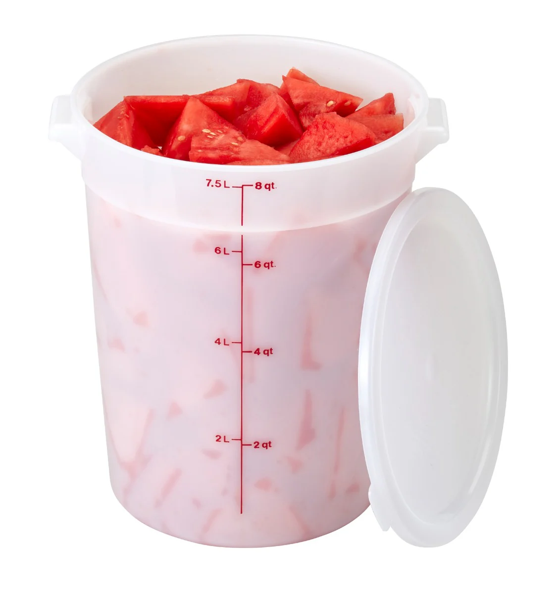 Cambro RFS8148 Food Storage Container, Round, Polyethylene 8 qt. - Image 4