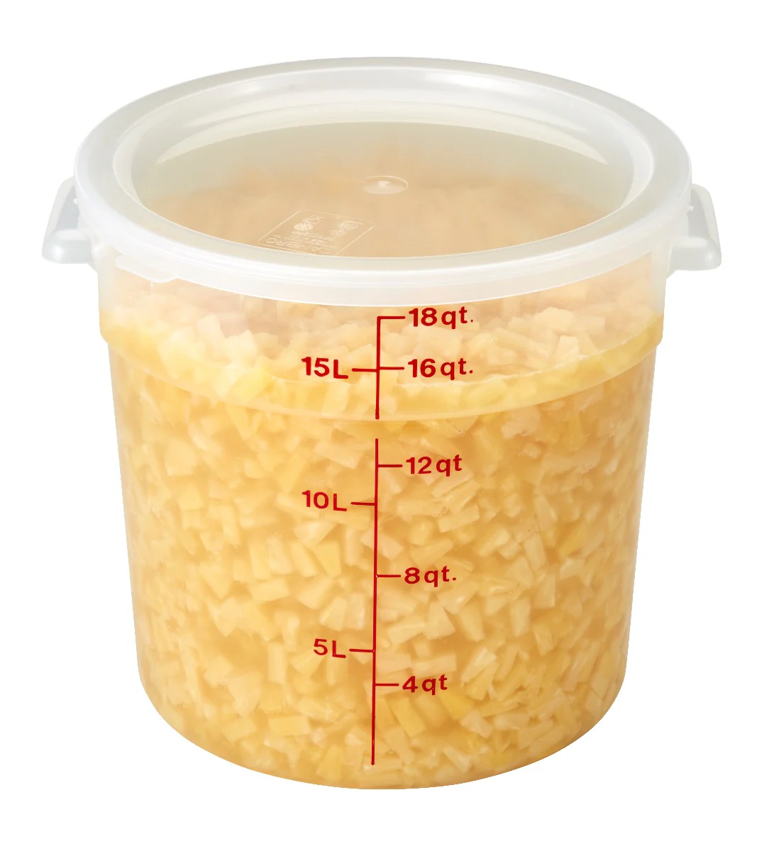 Cambro RFS18PP190 Food Storage Container, Round, Polypropylene 18 qt. - Image 4