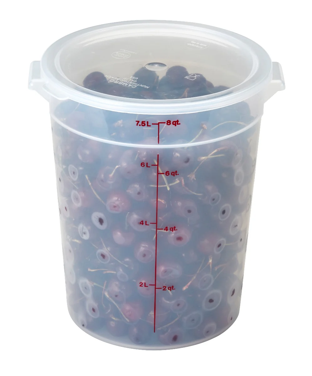 Cambro RFS8PP190 Food Storage Container, Round, Polypropylene 8 qt. - Image 4