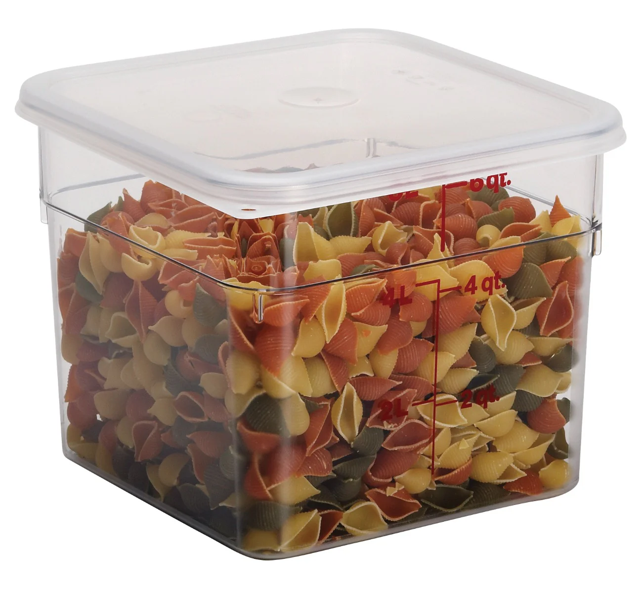 Cambro 6SFSCW135 Food Storage Container, Square, Camwear 6 qt. - Image 4