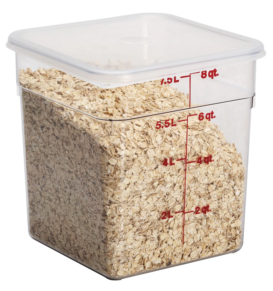 Cambro 8SFSCW135 Food Storage Container, Square, Camwear 8 qt. - Image 5