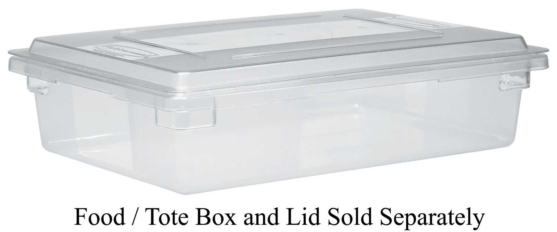 Rubbermaid FG330200CLR Polycarbonate Food / Tote Box Lid 26" x 18" - Clear - Image 5