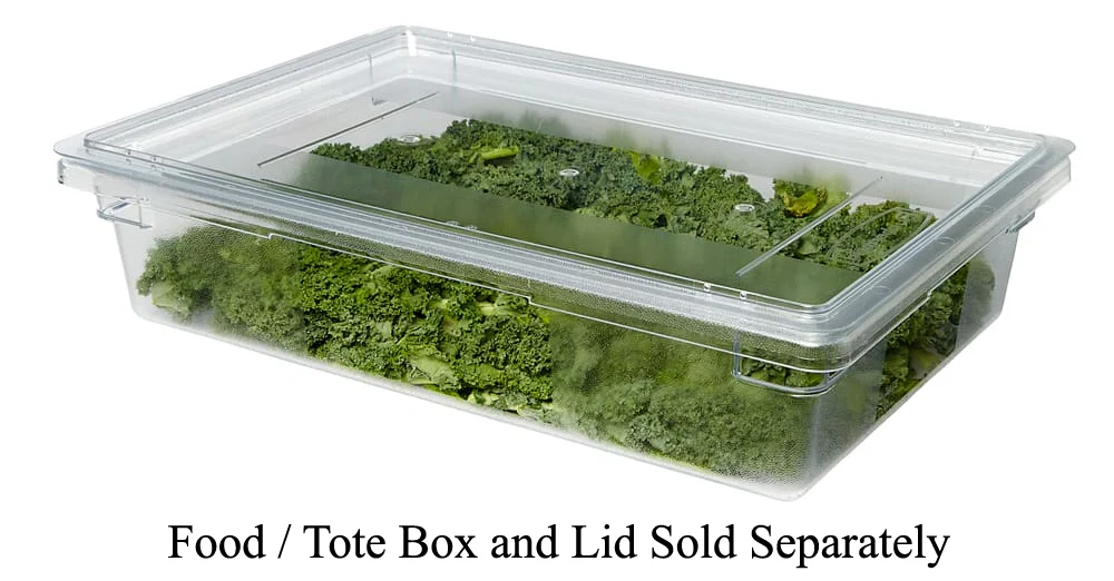 Rubbermaid FG330200CLR Polycarbonate Food / Tote Box Lid 26" x 18" - Clear - Image 6