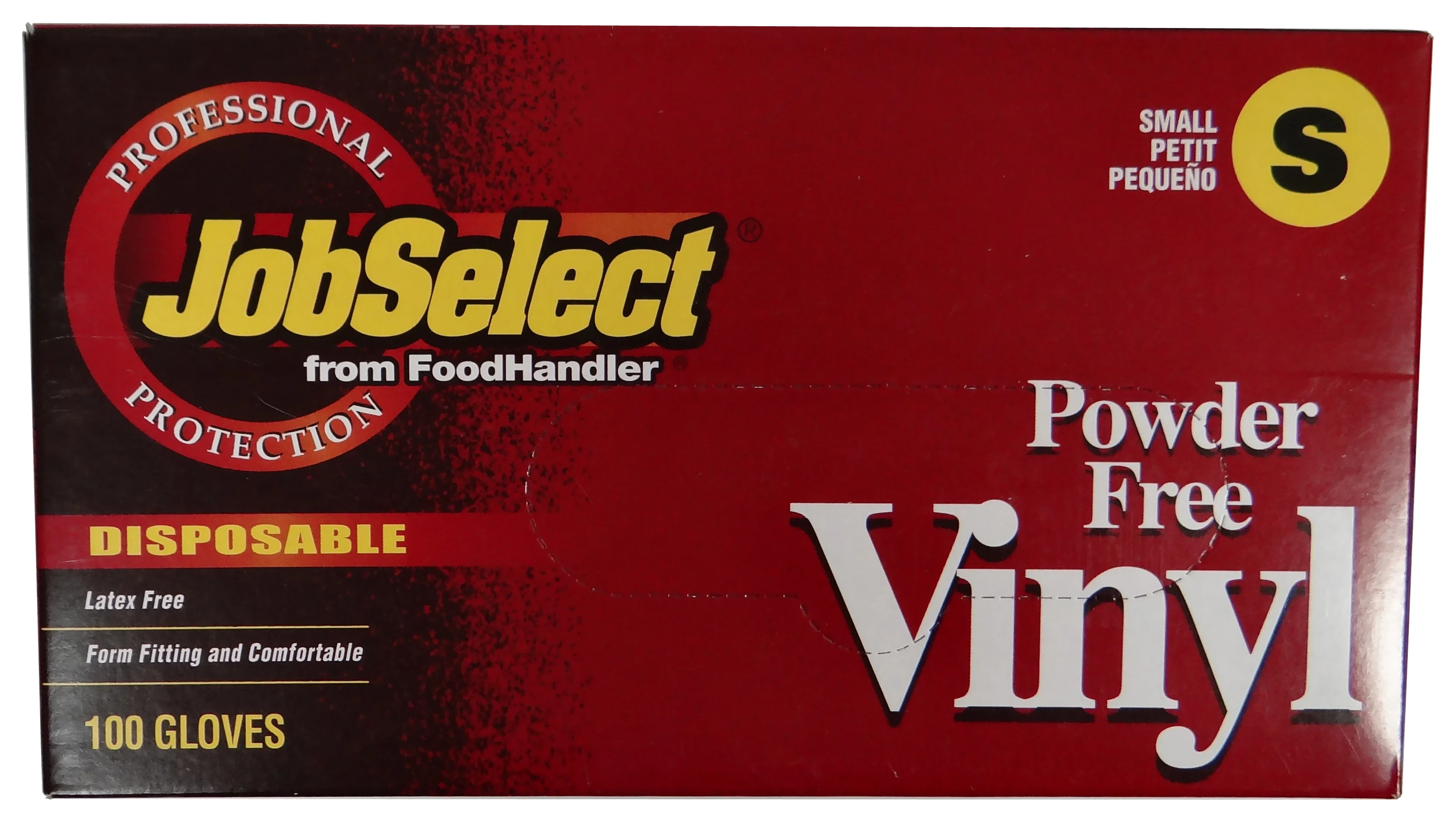 FoodHandler 102-212 JobSelect Disposable Powder-Free Vinyl Gloves - Small - Image 2