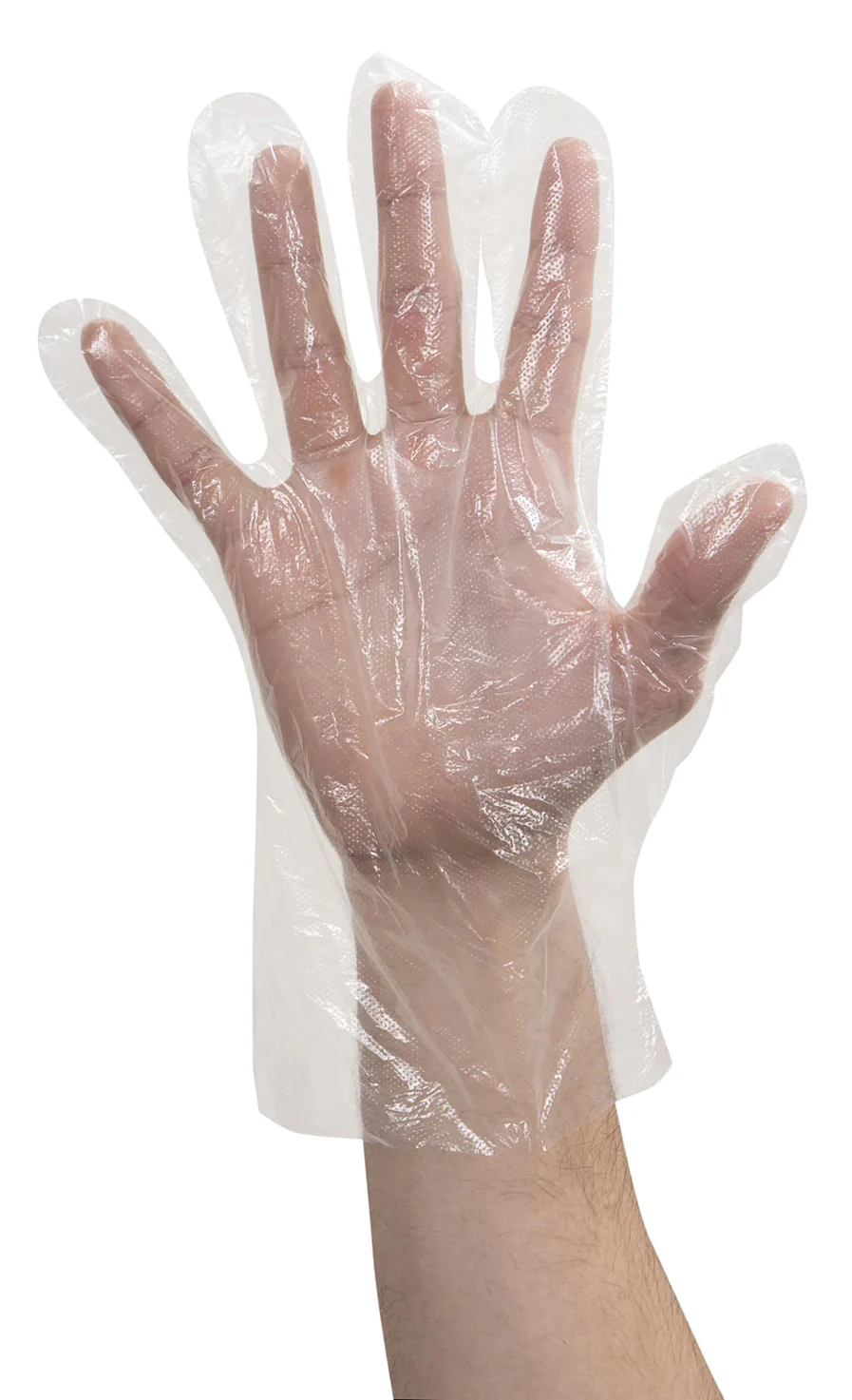 FoodHandler 104-GB6 JobSelect Disposable Powder-Free Clear Poly Gloves - Large - Image 3