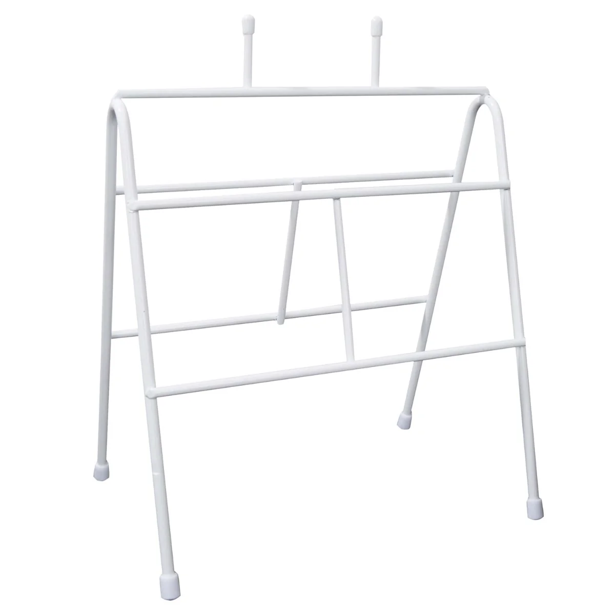 FoodHandler 11-030 Deli Bag Wire Saddle Pack Dispenser Rack / Stand 9-1/4" x 6-1/2" x 11-1/2" - White