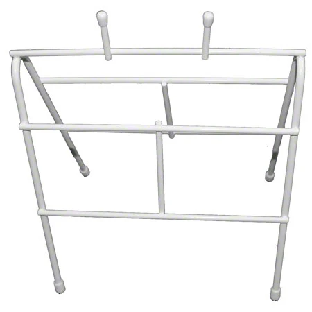 FoodHandler 11-030 Deli Bag Wire Saddle Pack Dispenser Rack / Stand 9-1/4" x 6-1/2" x 11-1/2" - White - Image 2