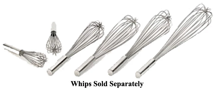 Browne 571122 Stainless Steel Deluxe French Whip / Whisk with Epoxy Filled Handle 22" - Image 2