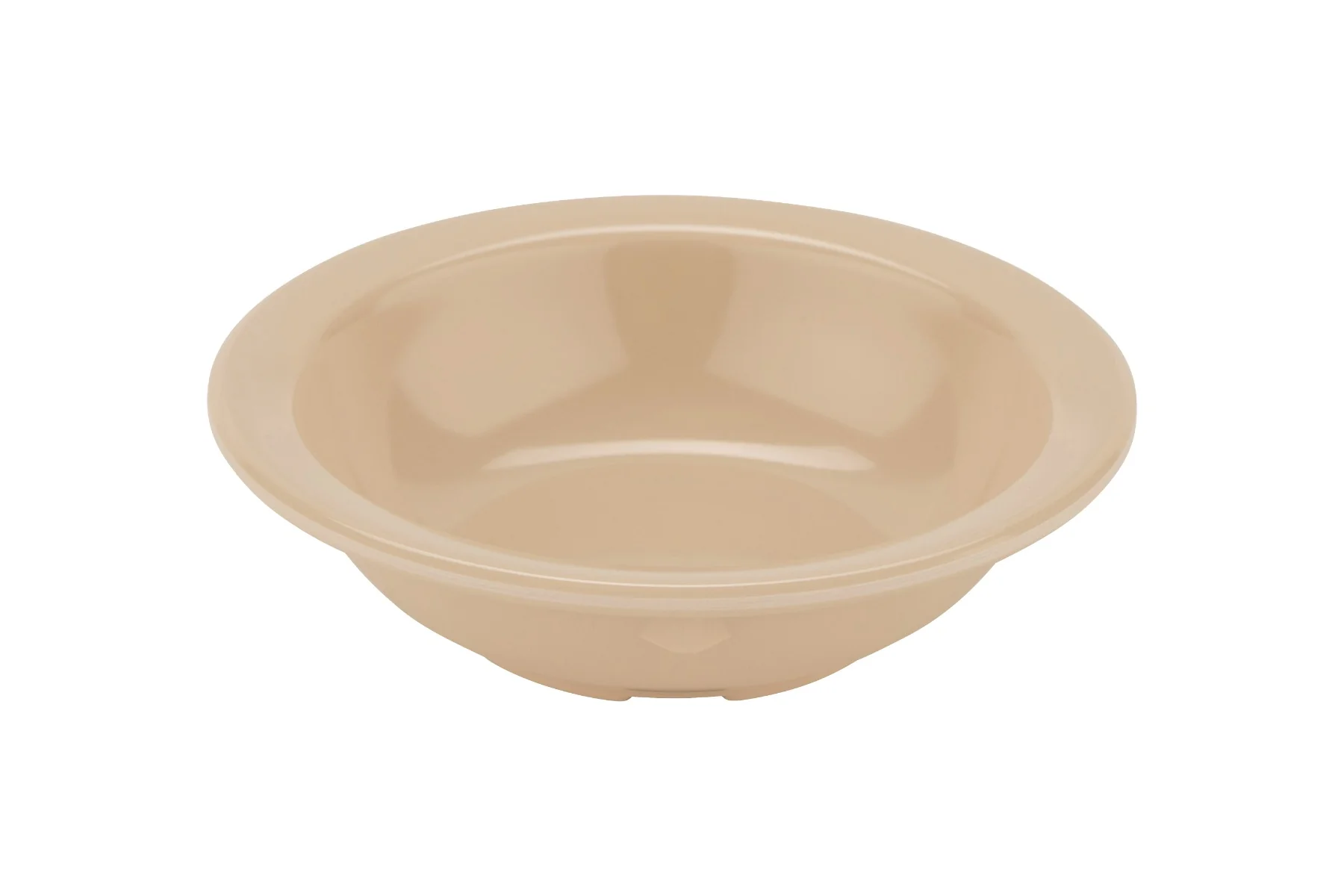 GET DN-335-T SuperMel Melamine Narrow Rim Fruit Bowl 3-1/2 oz. - Tan - 48/Case - Image 3