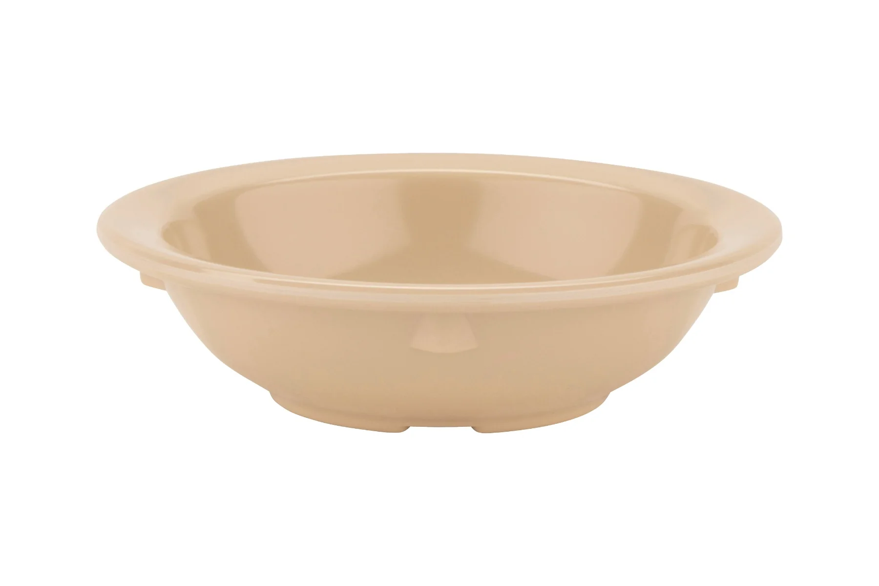 GET DN-335-T SuperMel Melamine Narrow Rim Fruit Bowl 3-1/2 oz. - Tan - 48/Case - Image 4