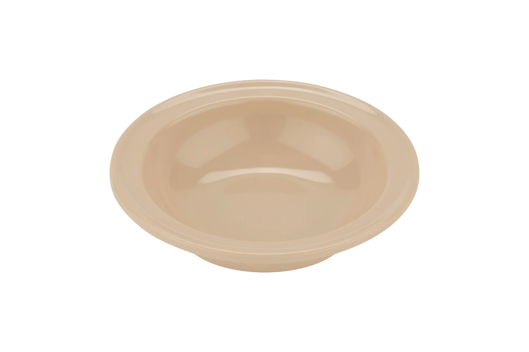 GET DN-350-T SuperMel Melamine Narrow Rim Fruit Bowl 5 oz. - Tan - 48/Case - Image 3