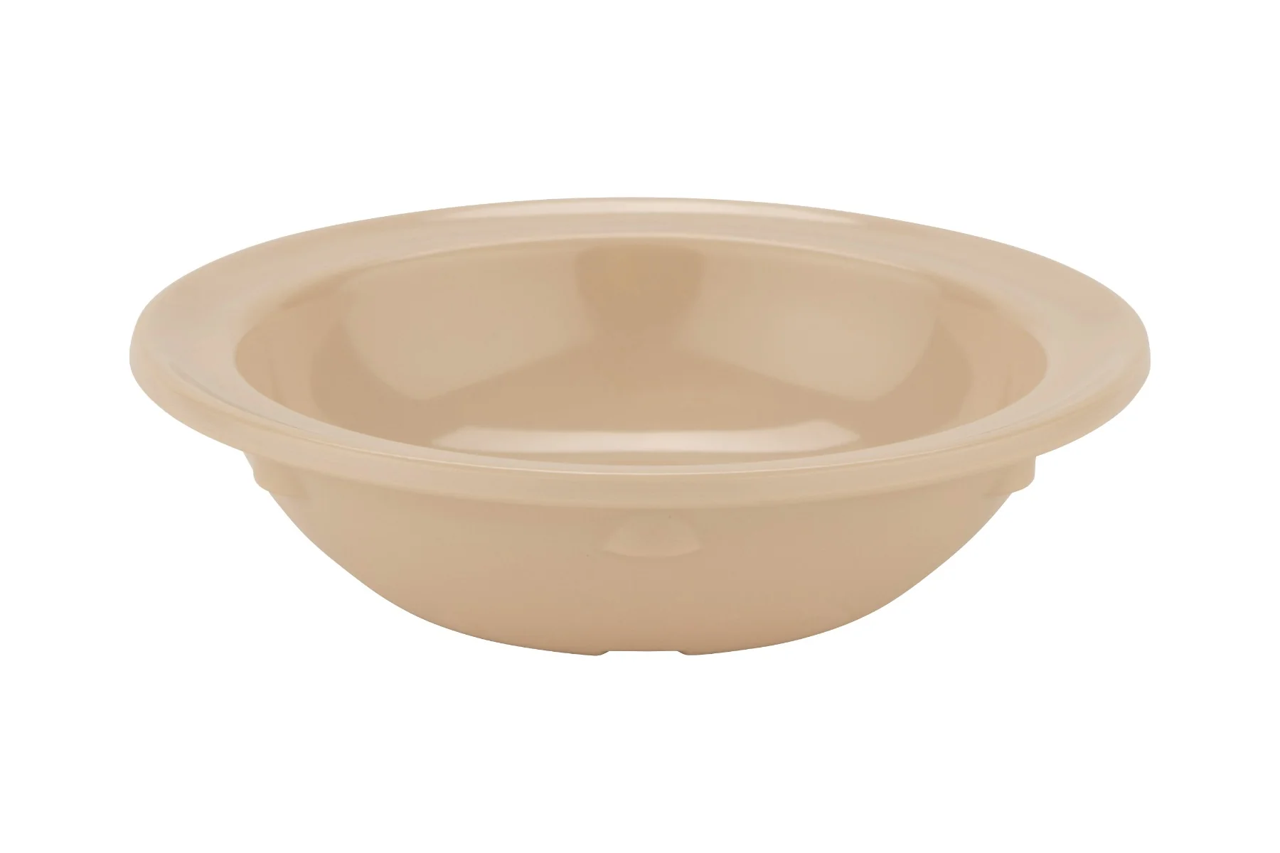 GET DN-350-T SuperMel Melamine Narrow Rim Fruit Bowl 5 oz. - Tan - 48/Case - Image 4