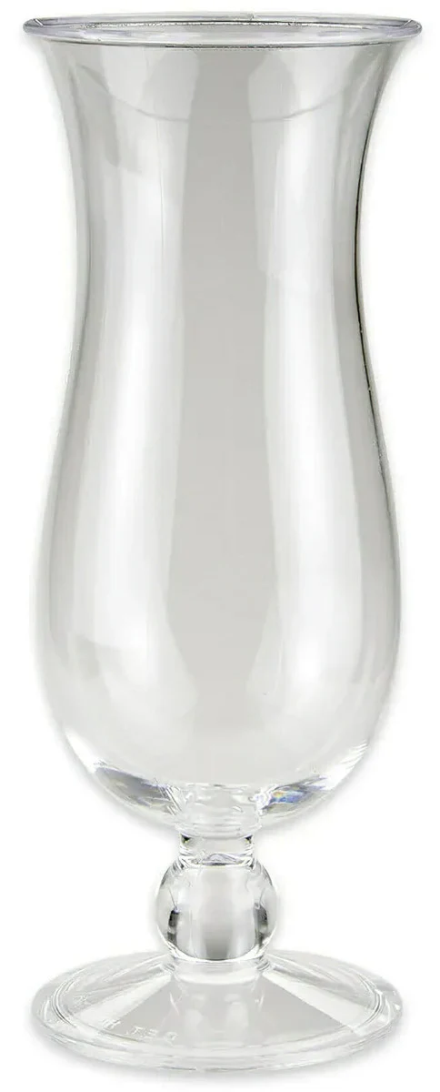 GET HUR-1-CL Plastic Hurricane Glass 15 oz. - Clear - 24/Case