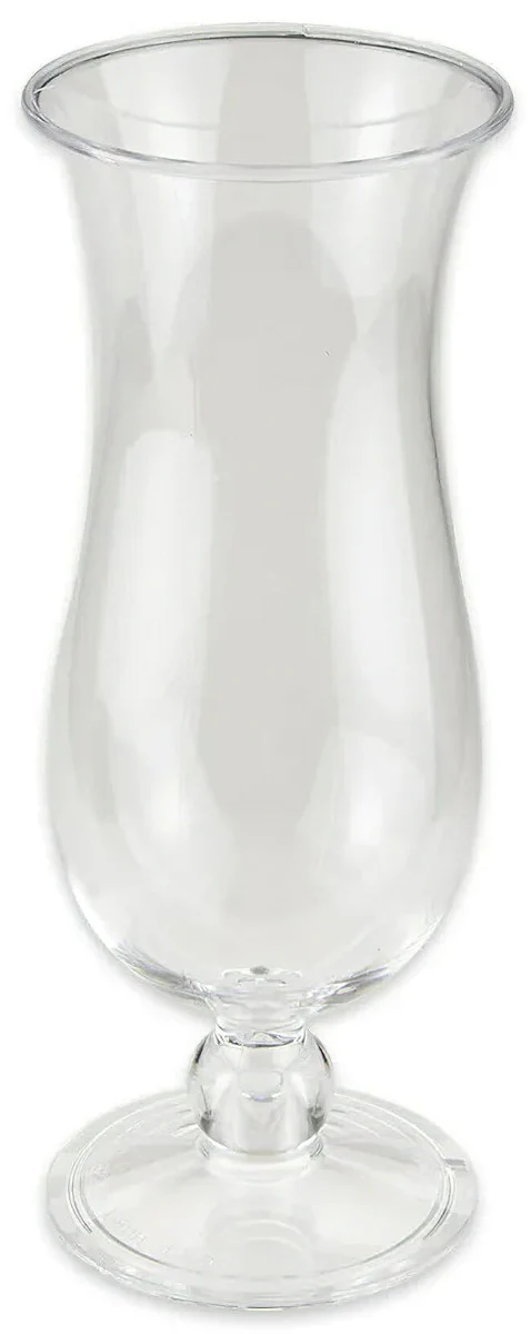 GET HUR-1-CL Plastic Hurricane Glass 15 oz. - Clear - 24/Case - Image 2
