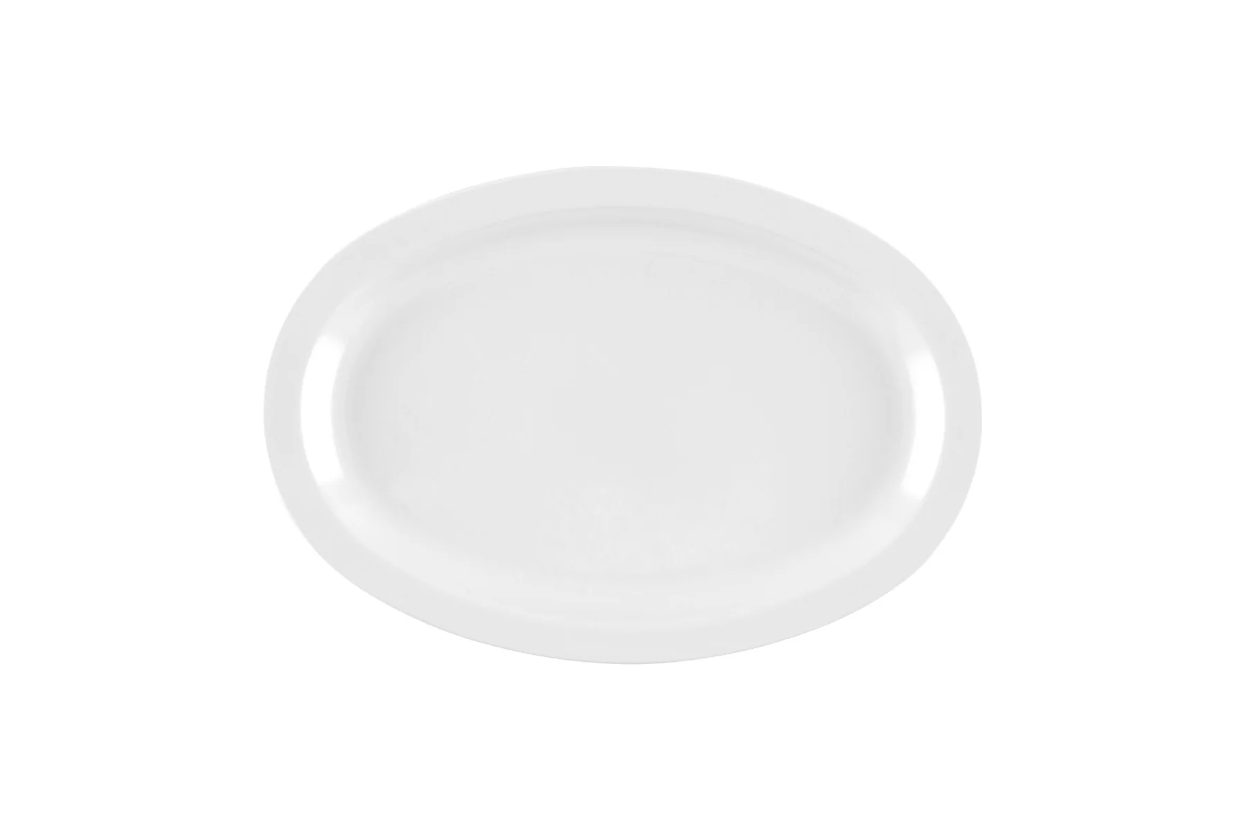 GET OP-612-W SuperMel Melamine Oval Platter 11-3/4" x 8-1/4" - White - 24/cs - Image 3