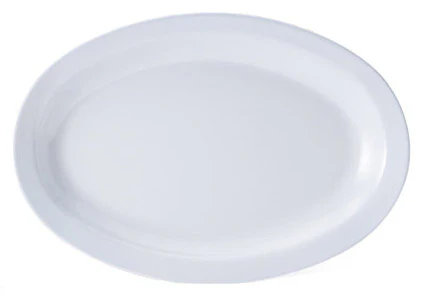 GET OP-614-W SuperMel Melamine Oval Platter 13-1/4" x 9-3/4" - White - 12/cs