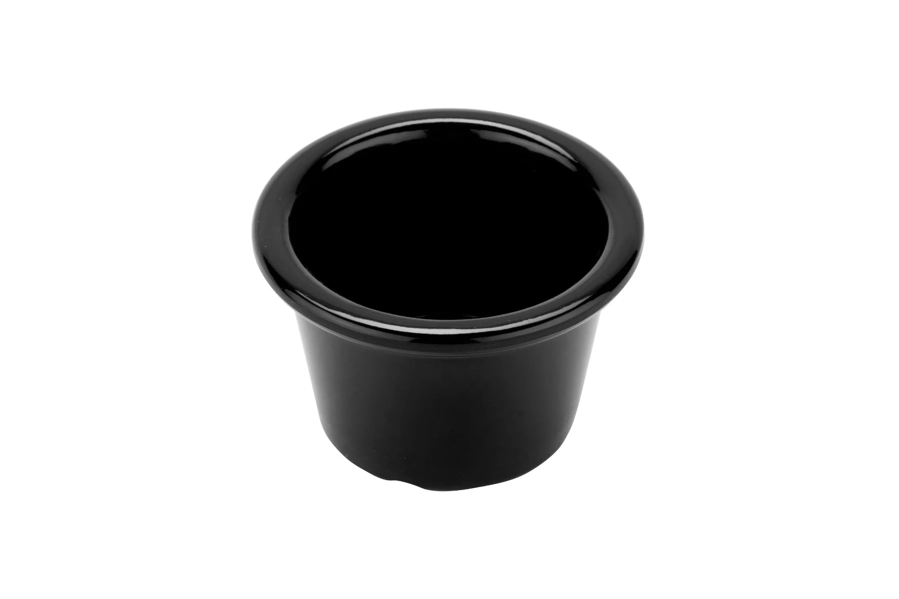GET S-610-BK Melamine Smooth Ramekin 1.5 oz. - Black - 48/Case - Image 3