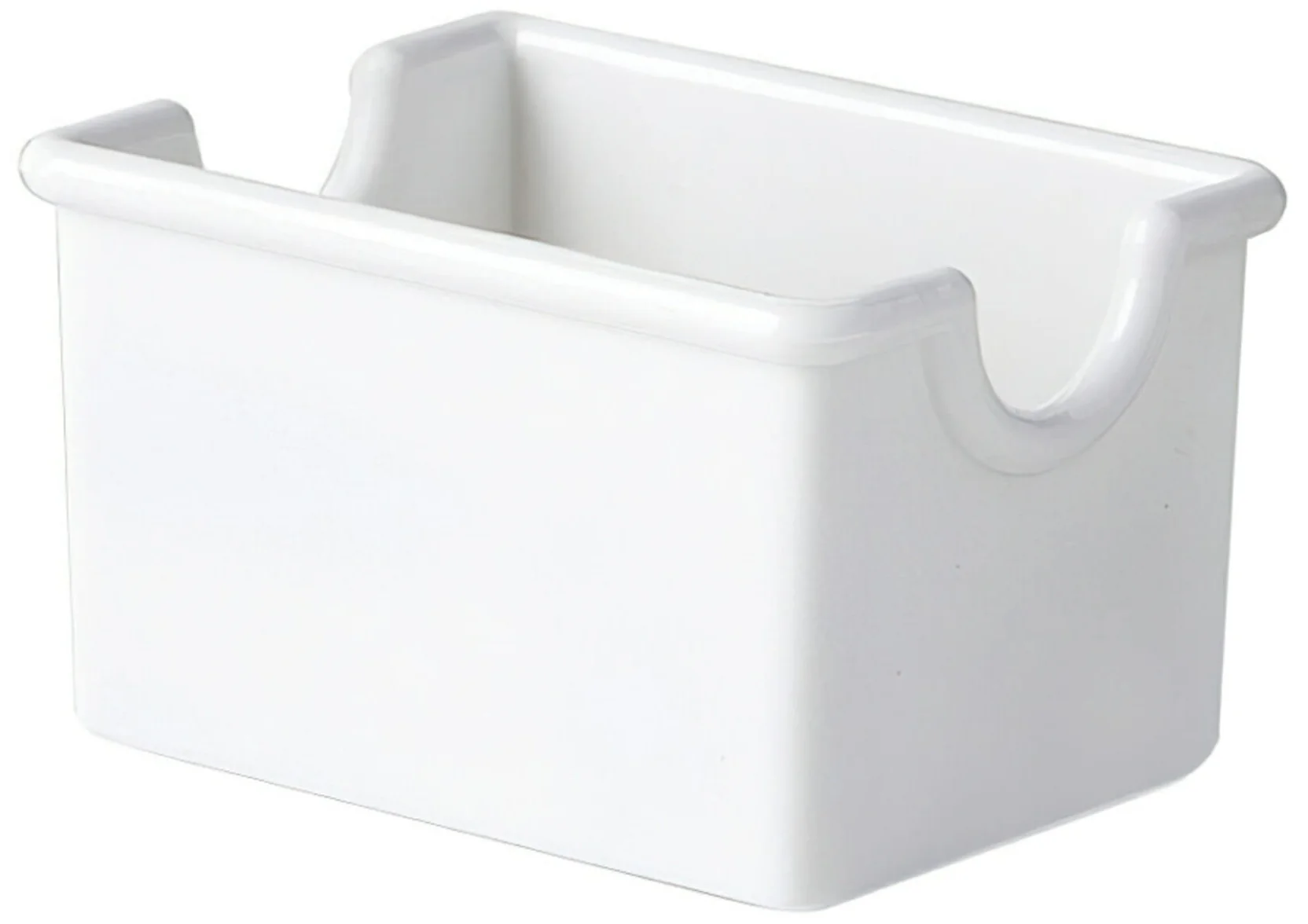 GET SC-66-W Plastic Sugar Packet Holder / Sugar Caddy 3-1/2" x 2-1/2" x 2"H - White - 24/Case