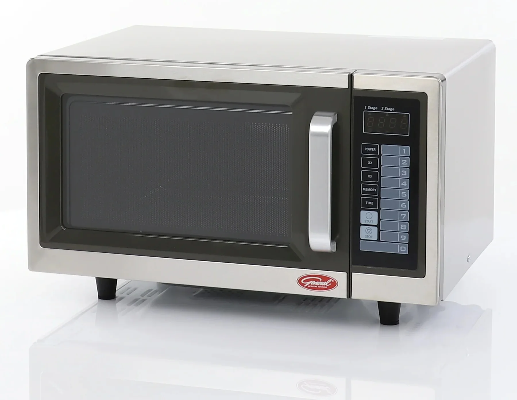 General GEW1000E Stainless Steel Medium Duty Commercial Microwave Oven with Digital Touch Pad Controls 20" - 1.0 cu. ft. - 120V, 1,000W - Image 4