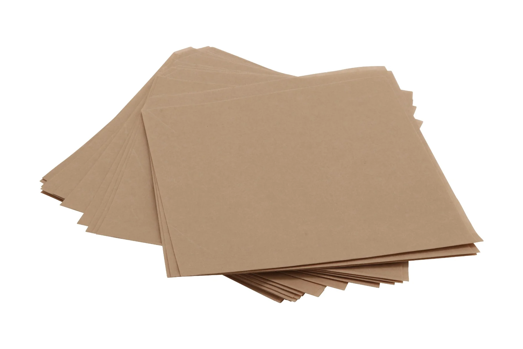 GET 4-T4000 Food-Safe Double-Open Bag / Wire Cone Basket Liner / Deli Wrap 7" x 7" - Brown Paper - 2000/Case - Image 2