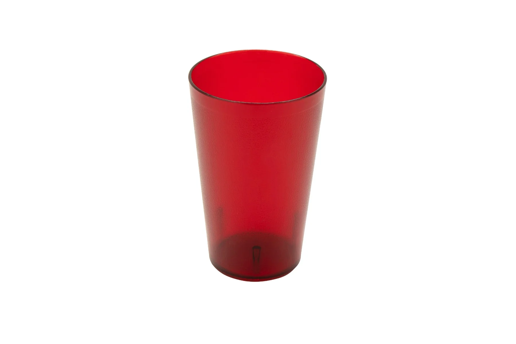 GET 5032-1-R Short SAN Plastic Stackable Pebbled Textured Tumbler 32 oz. - Red - 24/Box - Image 2