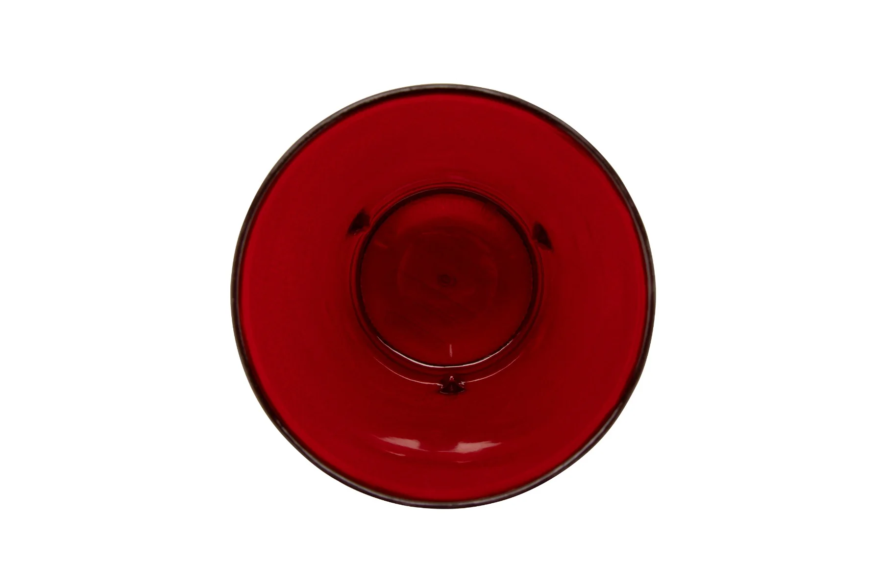 GET 5032-1-R Short SAN Plastic Stackable Pebbled Textured Tumbler 32 oz. - Red - 24/Box - Image 3
