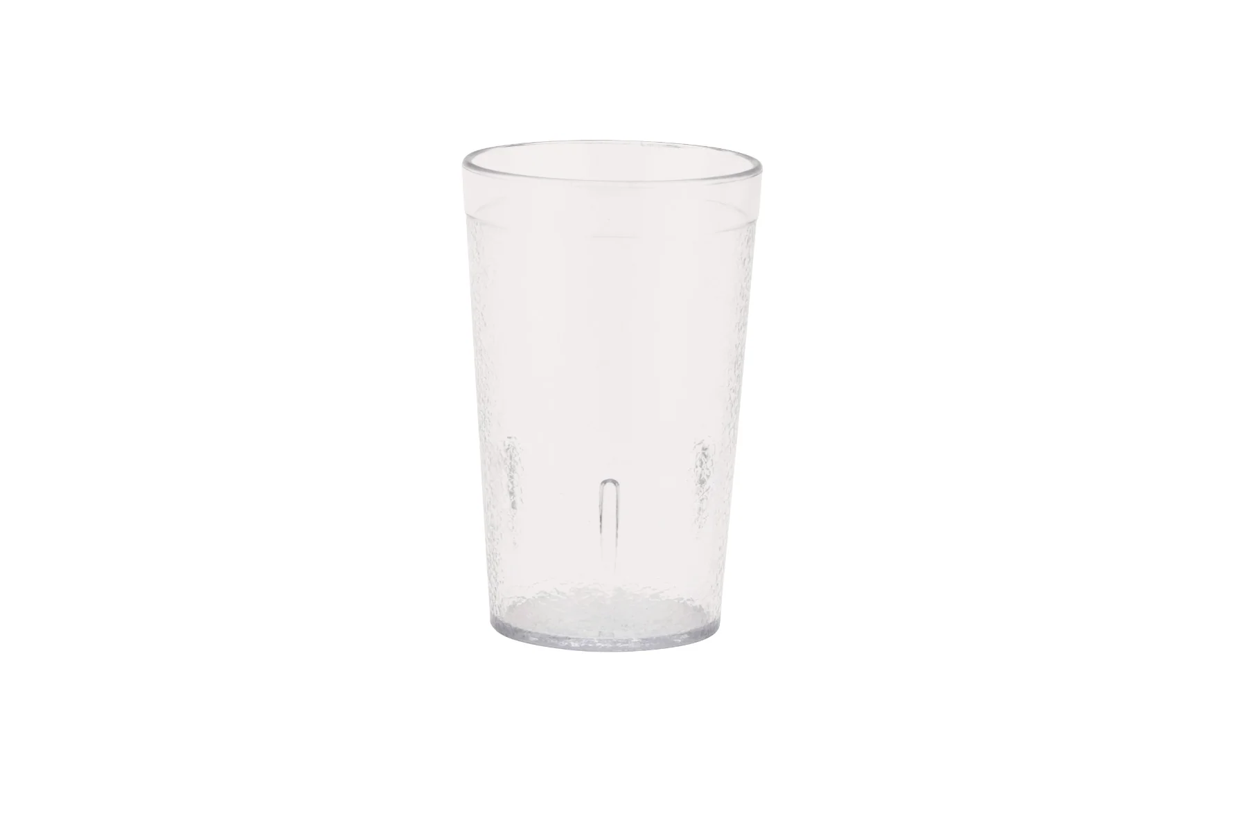 GET 6605-1-CL SAN Plastic Stackable Pebbled Textured Tumbler 5 oz. - Clear - 24/Box