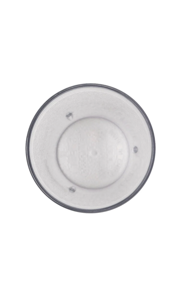 GET 6605-1-CL SAN Plastic Stackable Pebbled Textured Tumbler 5 oz. - Clear - 24/Box - Image 3