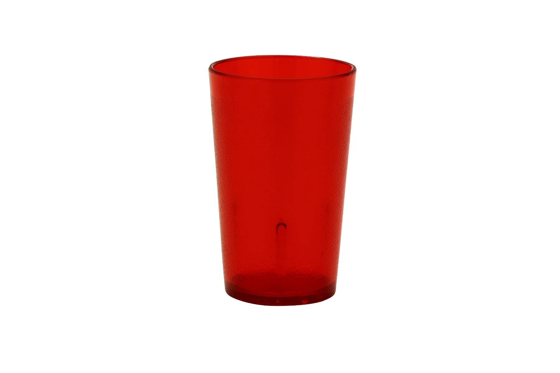 GET 6605-1-R SAN Plastic Stackable Pebbled Textured Tumbler 5 oz. - Red - 24/Box - Image 2