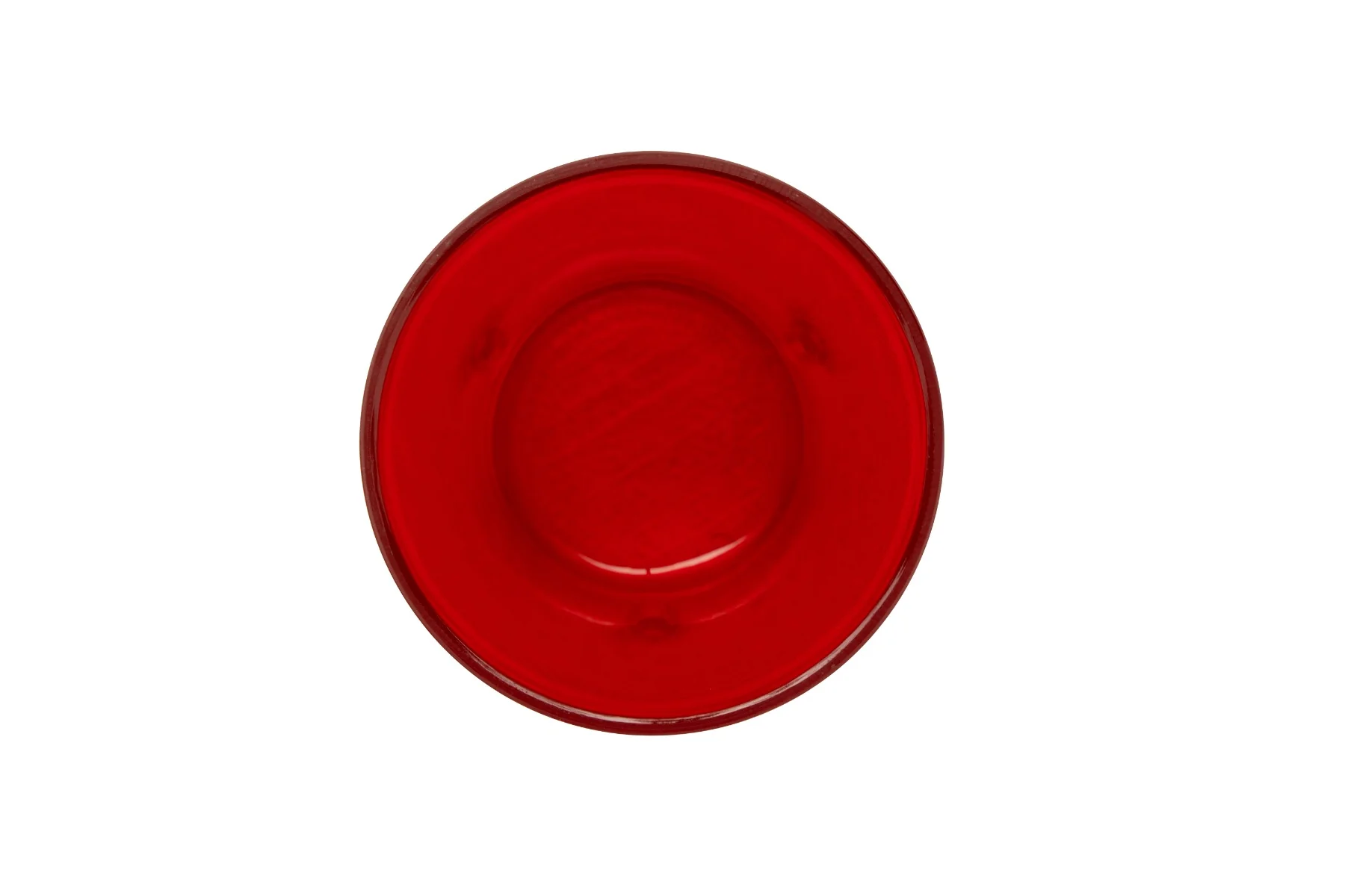 GET 6605-1-R SAN Plastic Stackable Pebbled Textured Tumbler 5 oz. - Red - 24/Box - Image 3