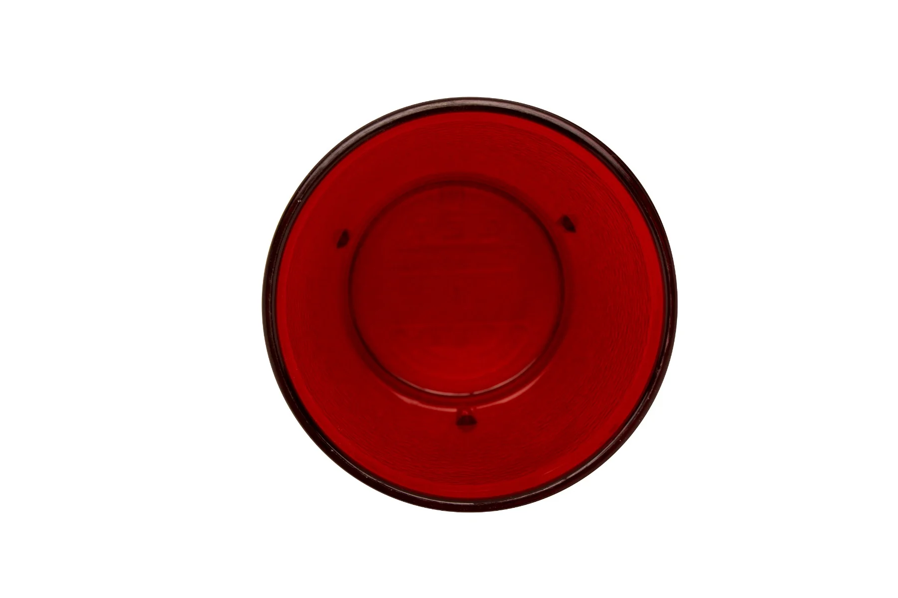 GET 6608-1-R SAN Plastic Stackable Pebbled Textured Tumbler 8 oz. - Red - 24/Box - Image 3