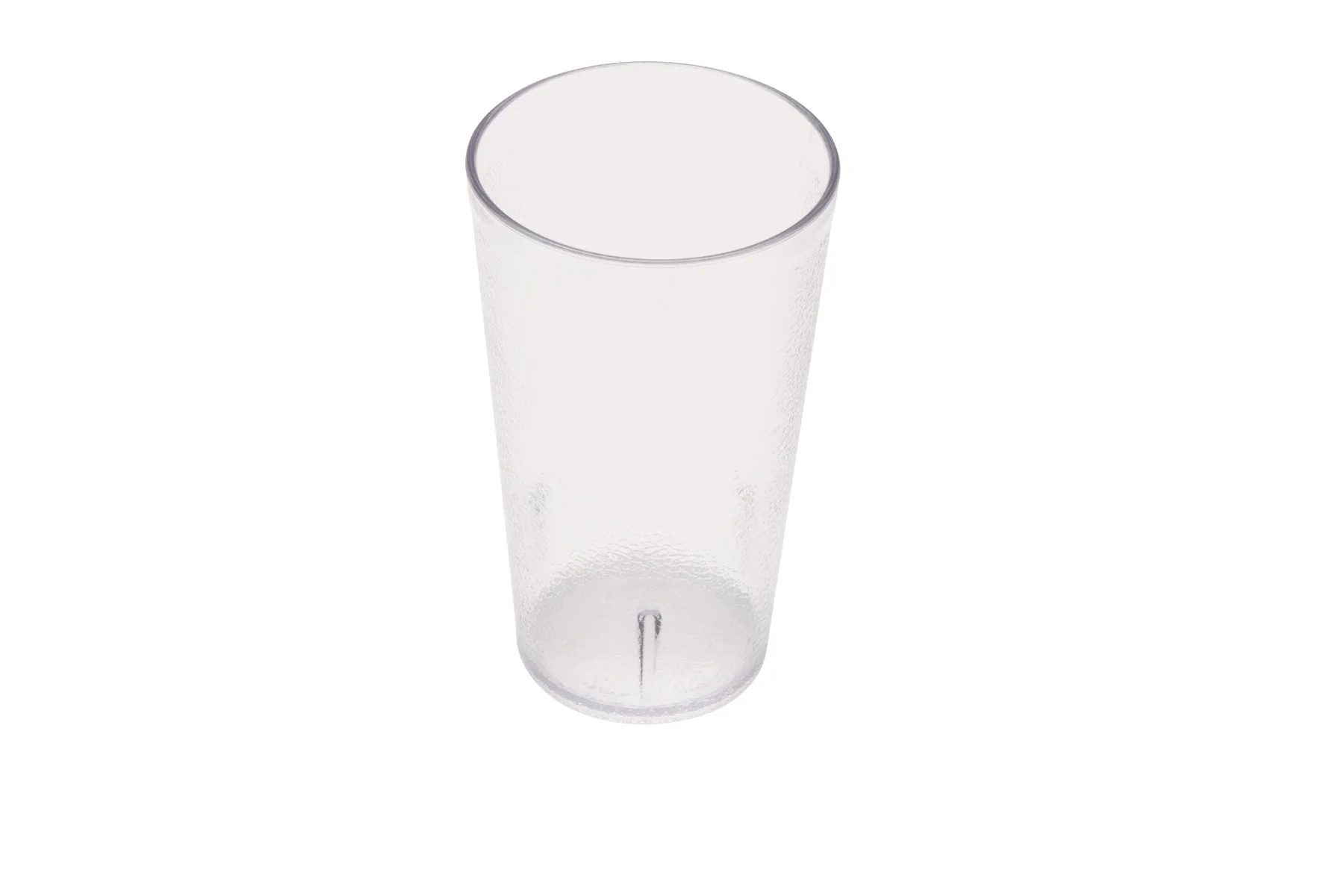 GET 6612-1-CL SAN Plastic Stackable Pebbled Textured Tumbler 12 oz. - Clear - 24/Box