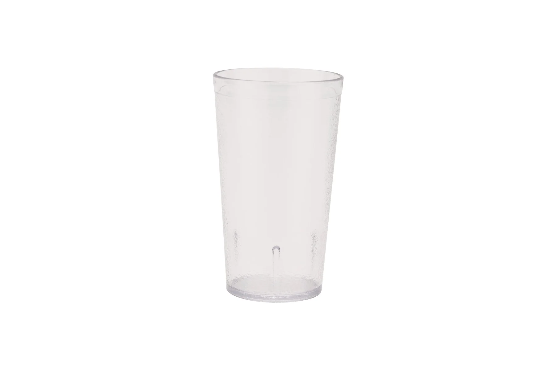 GET 6612-1-CL SAN Plastic Stackable Pebbled Textured Tumbler 12 oz. - Clear - 24/Box - Image 2
