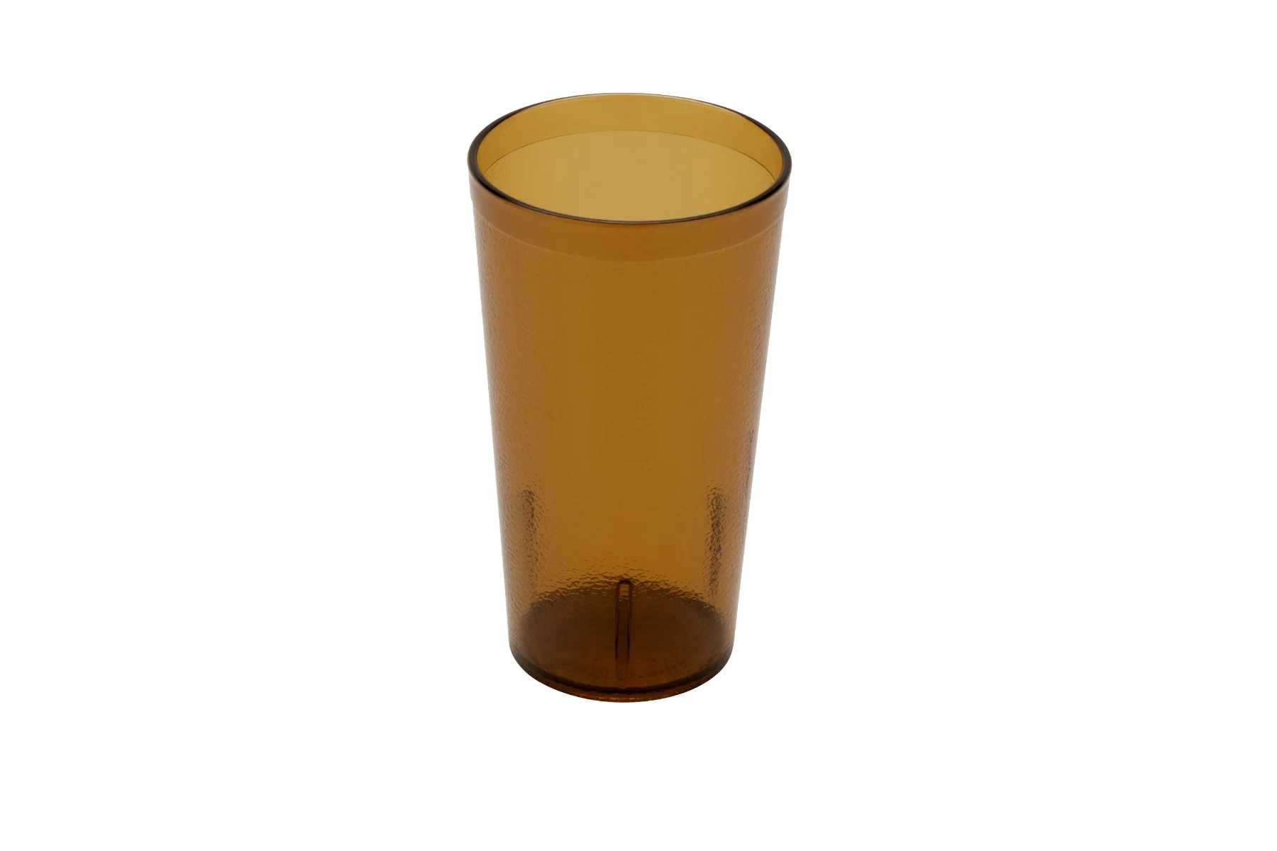 GET 6616-1-A SAN Plastic Stackable Pebbled Textured Tumbler 16 oz. - Amber - 24/Box - Image 2