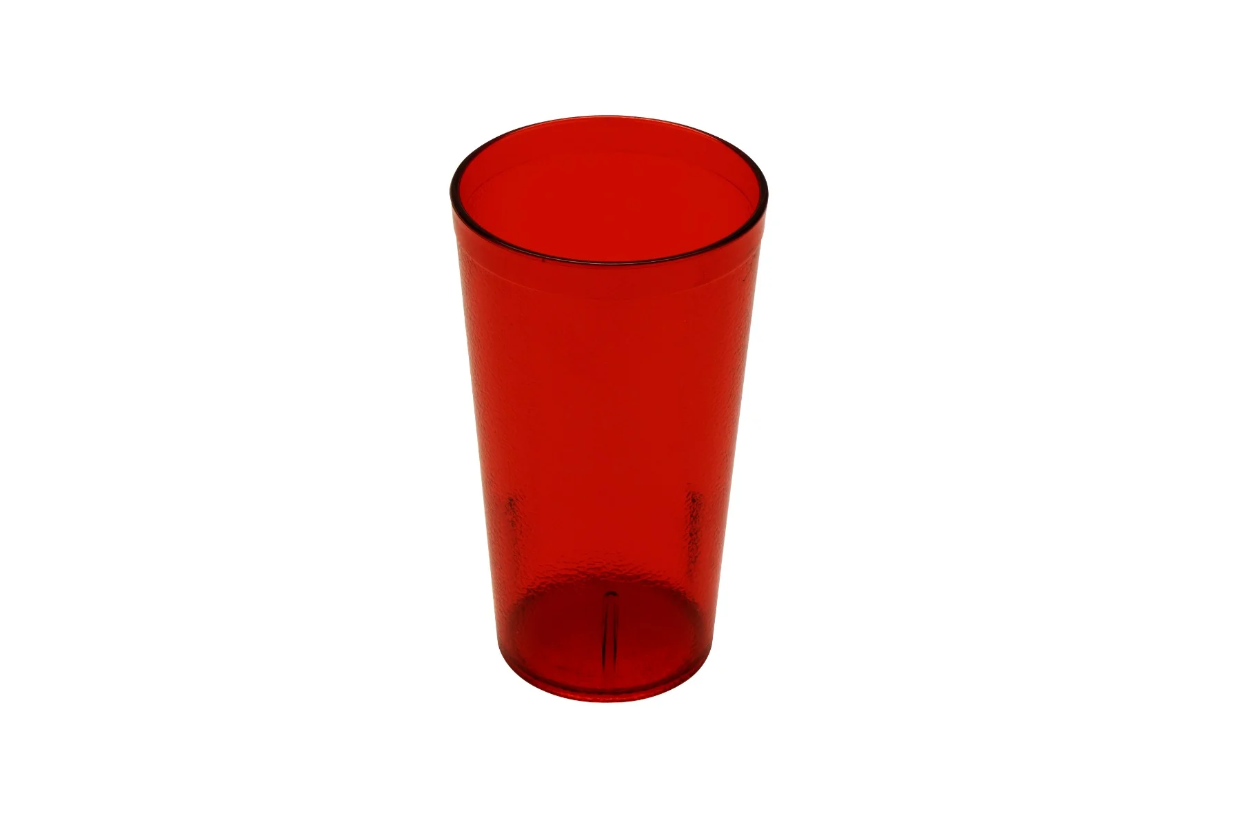 GET 6616-1-R SAN Plastic Stackable Pebbled Textured Tumbler 16 oz. - Red - 24/Box - Image 2
