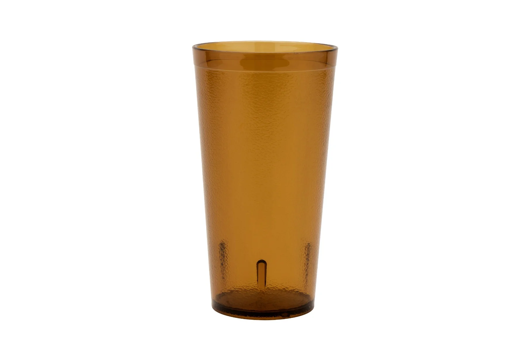 GET 6620-1-A SAN Plastic Stackable Pebbled Textured Tumbler 20 oz. - Amber - 24/Box