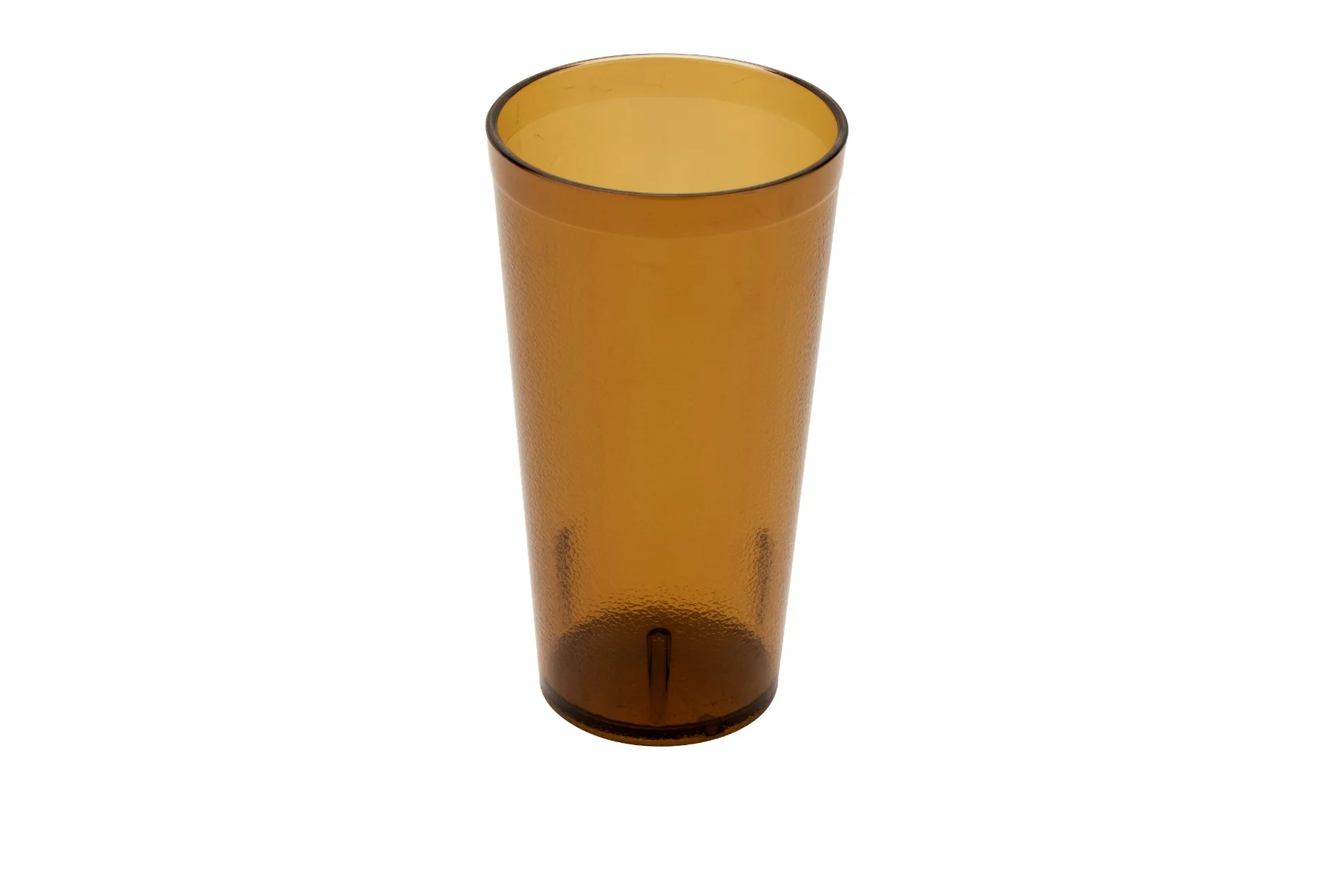 GET 6620-1-A SAN Plastic Stackable Pebbled Textured Tumbler 20 oz. - Amber - 24/Box - Image 2