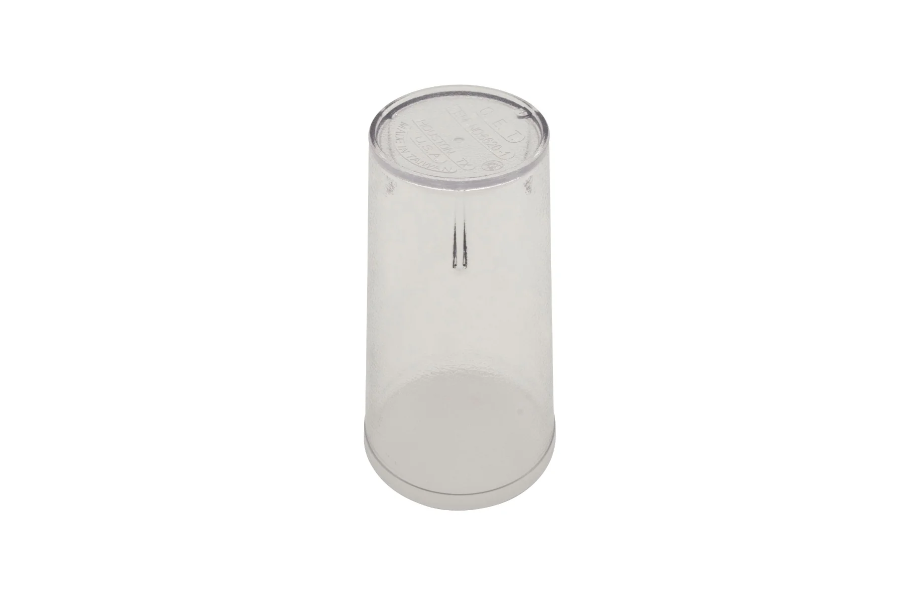 GET 6620-1-CL SAN Plastic Stackable Pebbled Textured Tumbler 20 oz. - Clear - 24/Box - Image 3