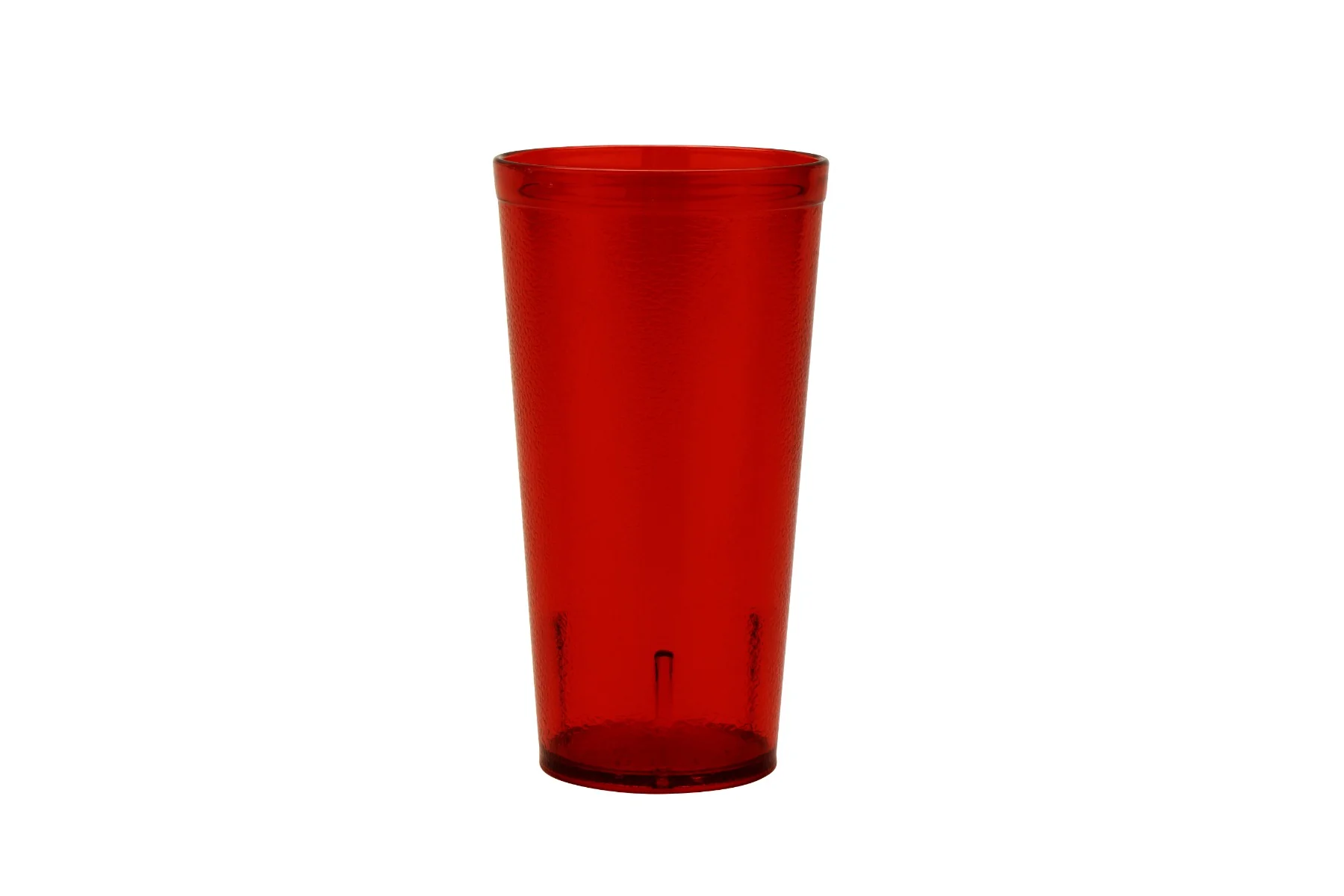 GET 6620-1-R SAN Plastic Stackable Pebbled Textured Tumbler 20 oz. - Red - 24/Box - Image 3