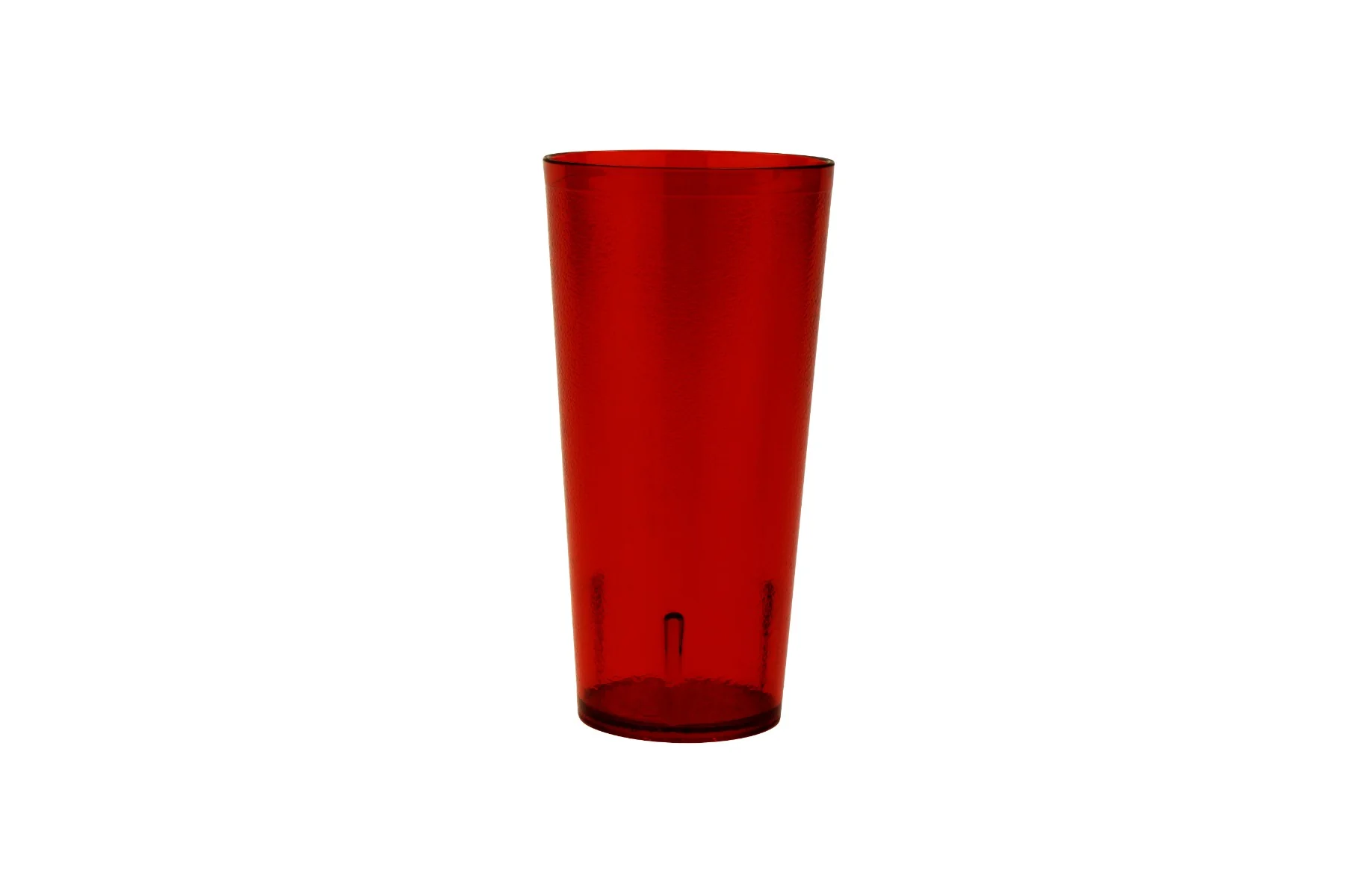 GET 6624-1-R SAN Plastic Stackable Pebbled Textured Tumbler 24 oz. - Red - 24/Box