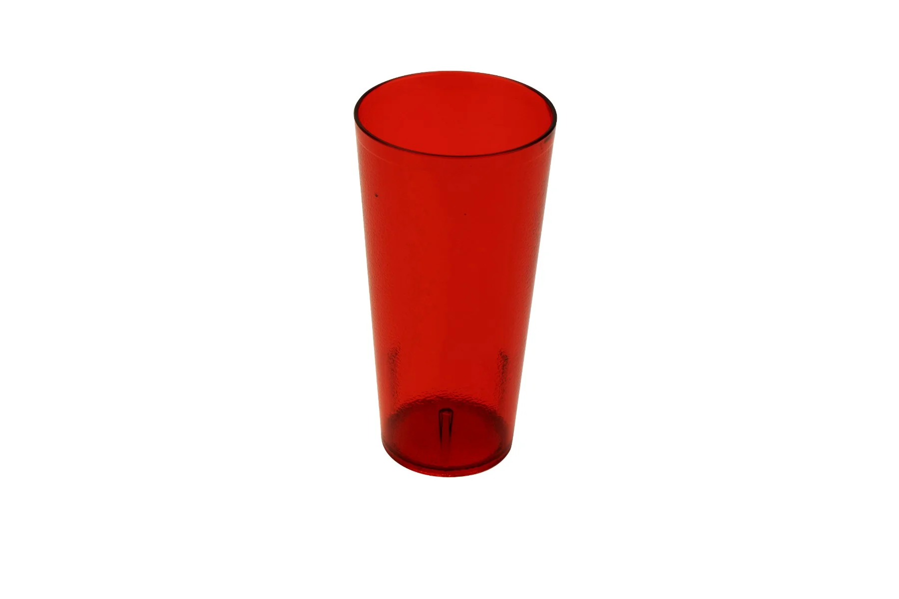GET 6624-1-R SAN Plastic Stackable Pebbled Textured Tumbler 24 oz. - Red - 24/Box - Image 2