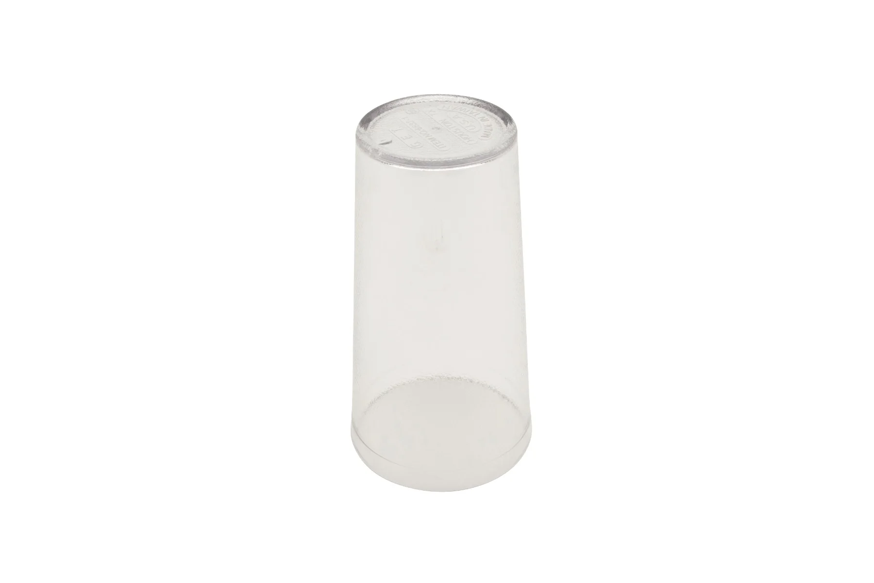 GET 6632-1-CL SAN Plastic Stackable Pebbled Textured Tumbler 32 oz. - Clear - 48/Case - Image 2